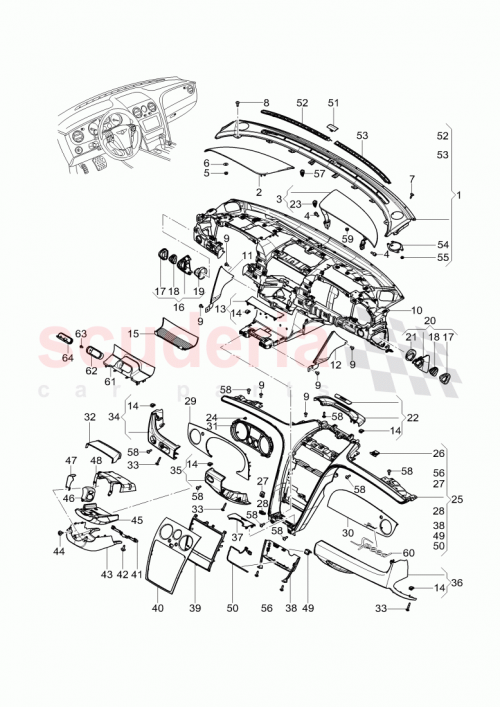 Part Diagram for Bentley 3W3 860 203