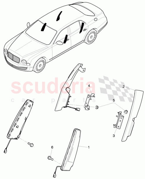 Part Diagram for Bentley 8F0880242F
