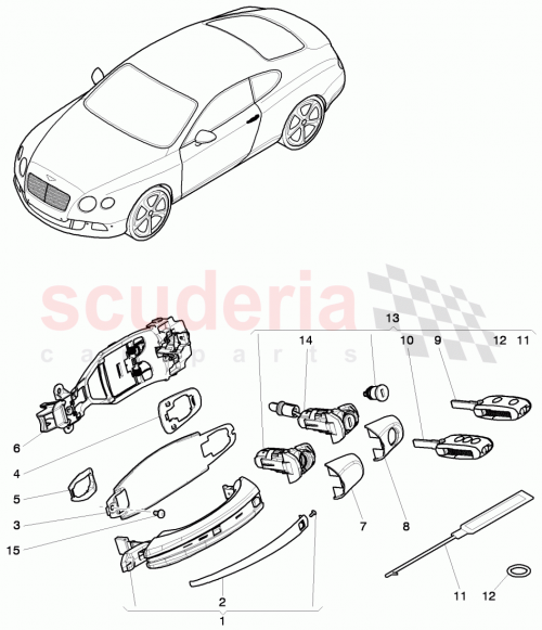 Part Diagram for Bentley 3W0 800 373 CL
