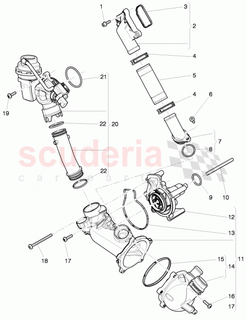 Part Diagram for Bentley 079 121 147 D