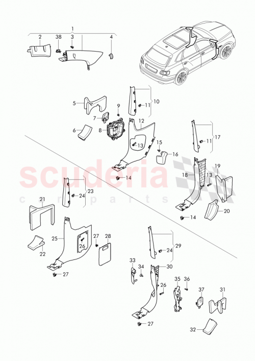 Part Diagram for Bentley 4A0867276A