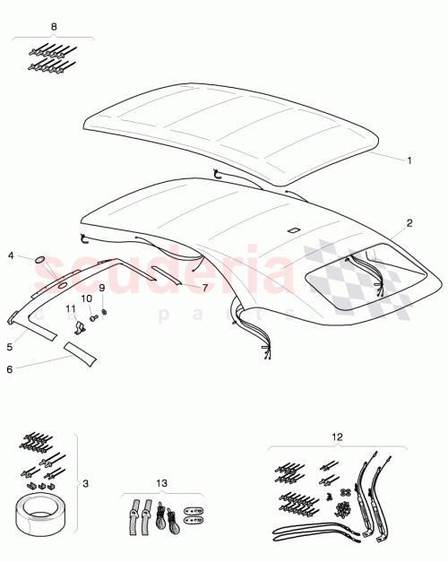 Part Diagram for Bentley 3W7871047A
