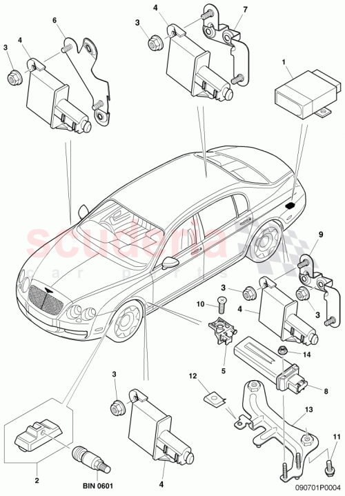 Part Diagram for Bentley 7PP 907 275 F
