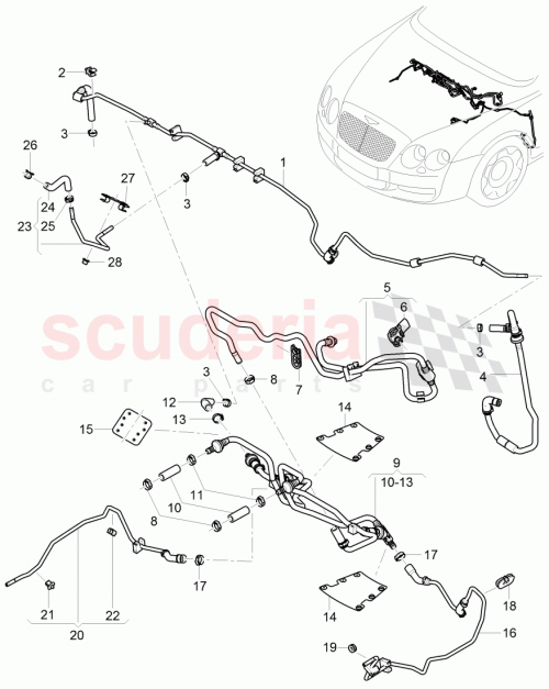 Part Diagram for Bentley 3W0612391F
