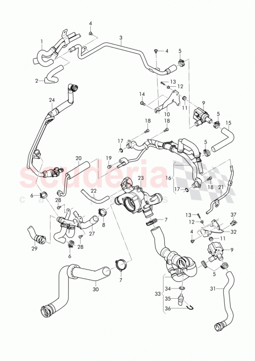 Part Diagram for Bentley 06A919501A