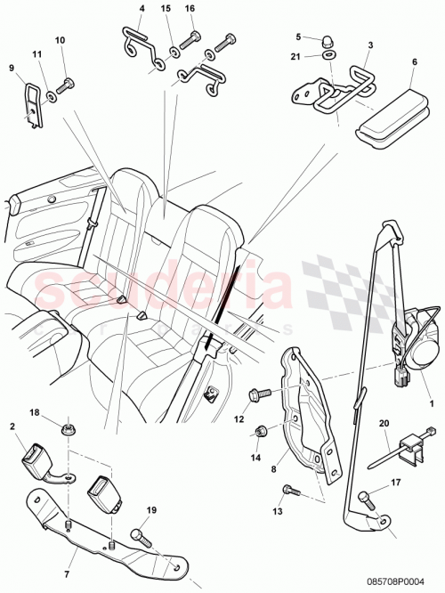 Part Diagram for Bentley 3W7857739