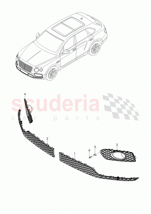 Part Diagram for Bentley 36A807647J