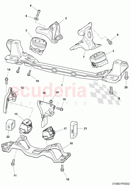 Part Diagram for Bentley 3W0199381R