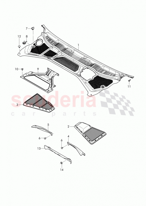 Part Diagram for Bentley 3W0 825 623