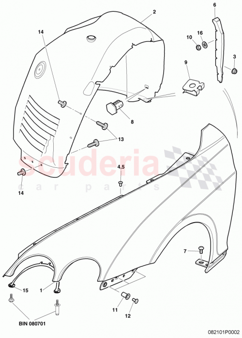 Part Diagram for Bentley 3W5 809 957 B