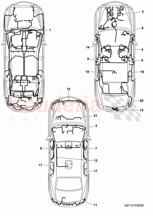 Part Diagram for Bentley 3W5971104C