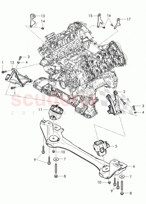 Part Diagram for Bentley 4W0 199 383