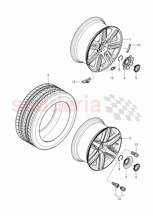 Part Diagram for Bentley 3W0 601 025 FN