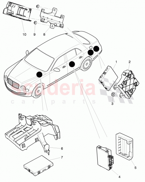 Part Diagram for Bentley 4H2971845