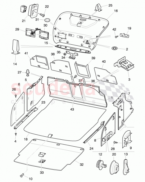 Part Diagram for Bentley 3W5867427G
