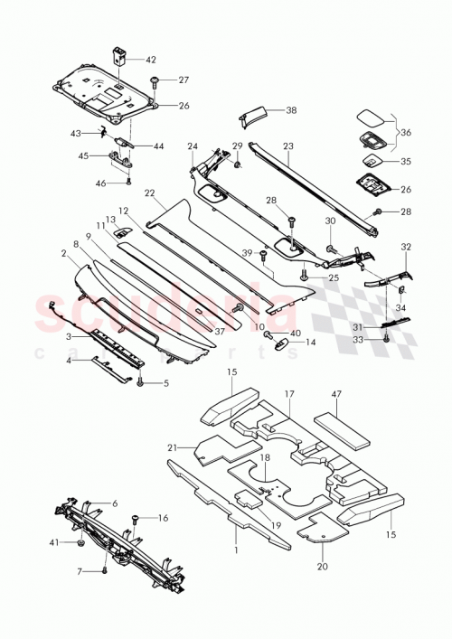 Part Diagram for Bentley WHT 003 766