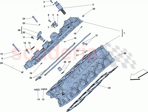 Part Diagram for Ferrari 14303821