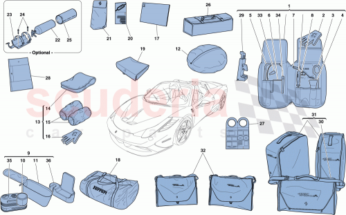 Part Diagram for Ferrari 261348