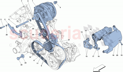 Part Diagram for Ferrari 301402