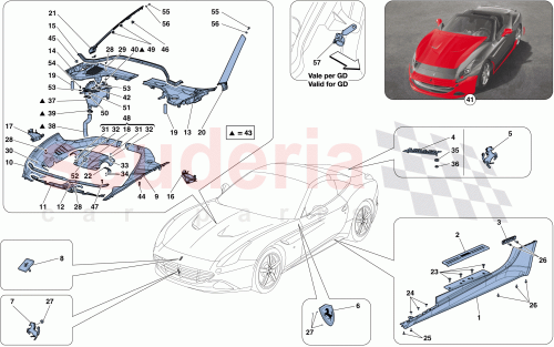Part Diagram for Ferrari 85164200