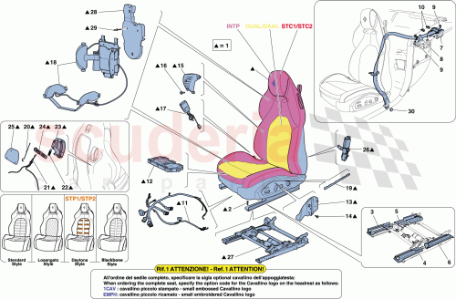 Part Diagram for Ferrari 86755100
