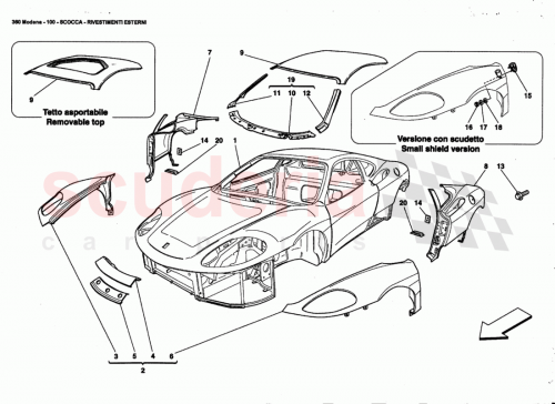 Part Diagram for Ferrari 66098811