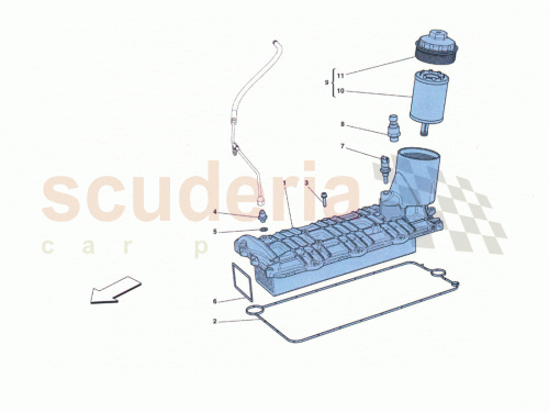 Part Diagram for Ferrari 280901