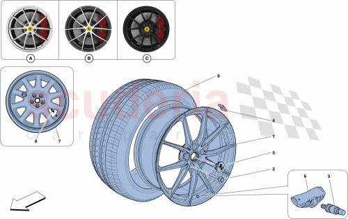 Part Diagram for Ferrari 240241