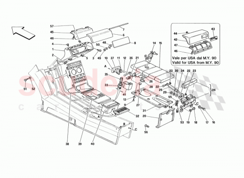 Part Diagram for Ferrari 13313011