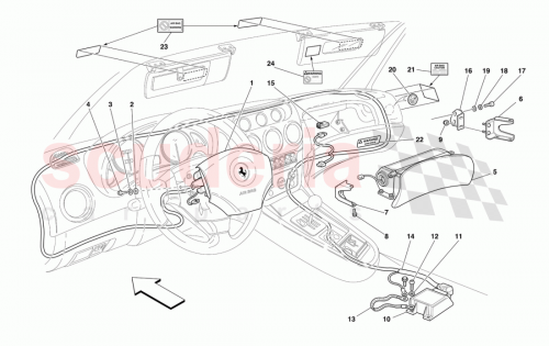 Part Diagram for Ferrari 654048