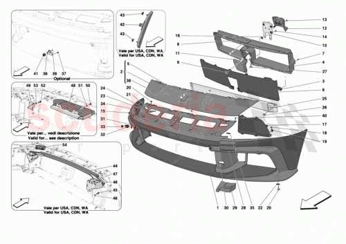 Part Diagram for Ferrari 996798