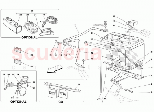 Part Diagram for Ferrari 154324