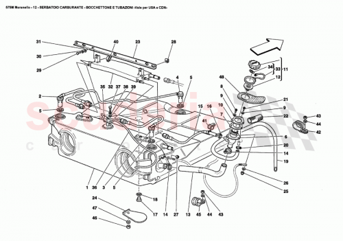 Part Diagram for Ferrari 181931