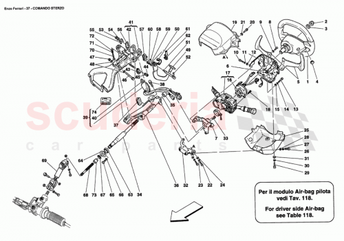 Part Diagram for Ferrari 171505