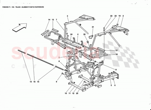 Part Diagram for Ferrari 65425900