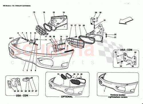 Part Diagram for Ferrari 65581110