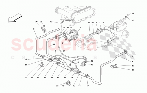 Part Diagram for Ferrari 155104