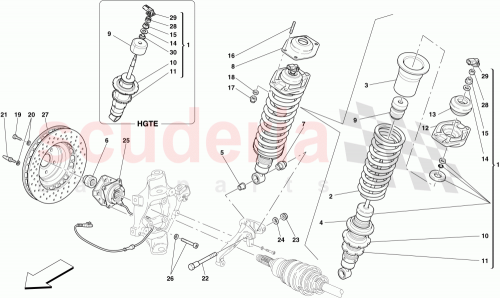 Part Diagram for Ferrari 220349