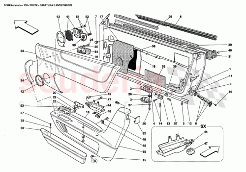 Part Diagram for Ferrari 66836700