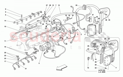 Part Diagram for Ferrari 175683