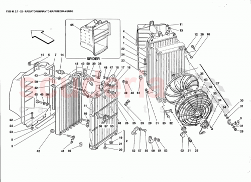 Part Diagram for Ferrari 164097