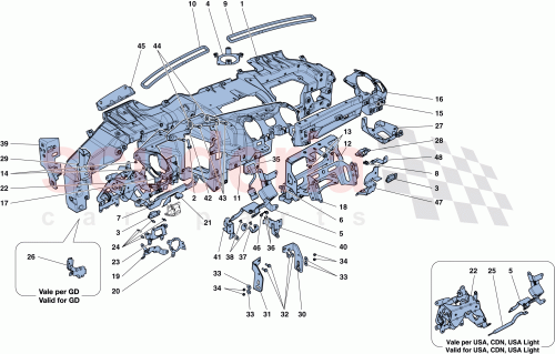 Part Diagram for Ferrari 80889700