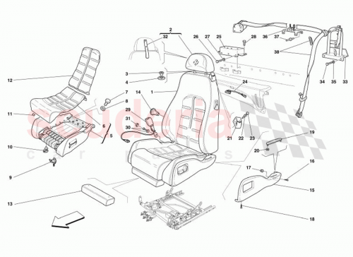 Part Diagram for Ferrari 16288321
