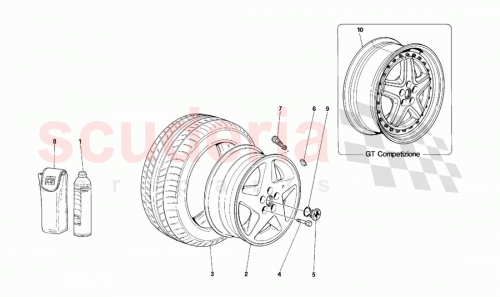 Part Diagram for Ferrari 160563