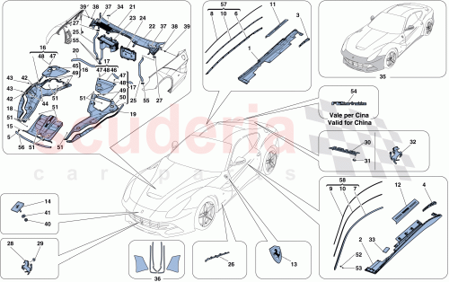 Part Diagram for Ferrari 84796400