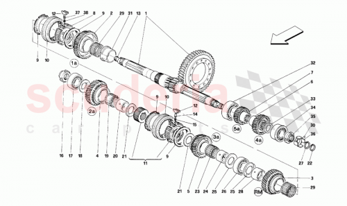 Part Diagram for Ferrari 155967