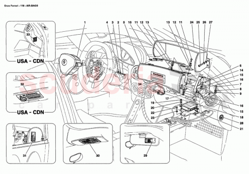 Part Diagram for Ferrari 16132324
