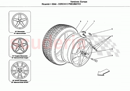 Part Diagram for Ferrari 249558