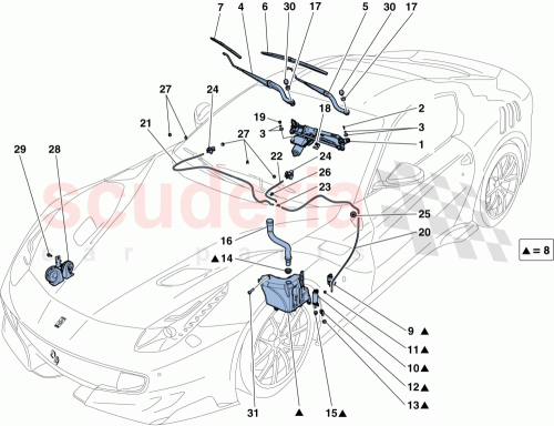 Part Diagram for Ferrari 85033700