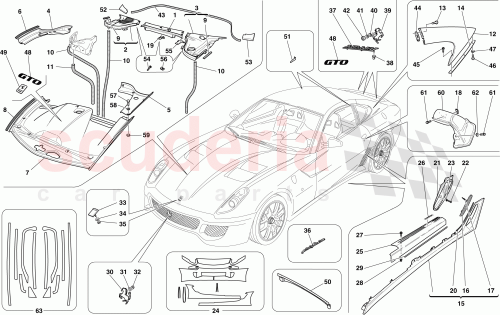 Part Diagram for Ferrari 83287200